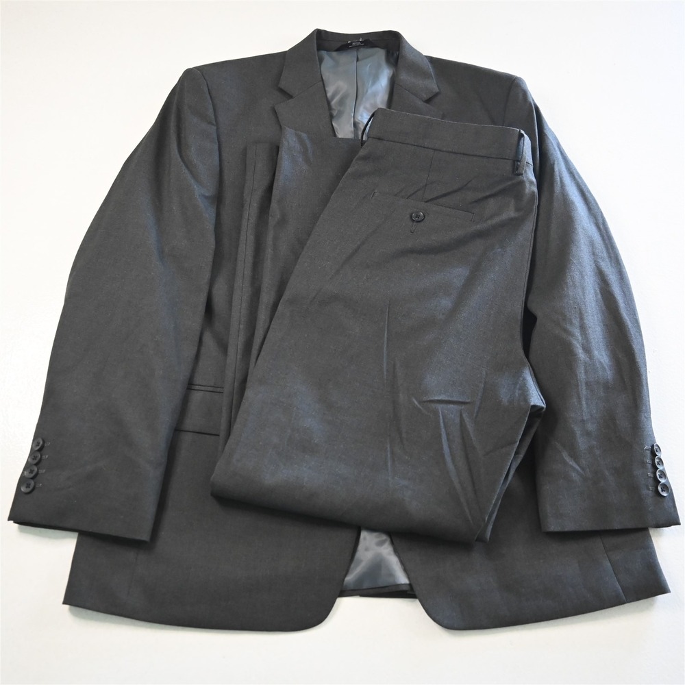 Haggar Men's Charcoal Two-Piece Suit